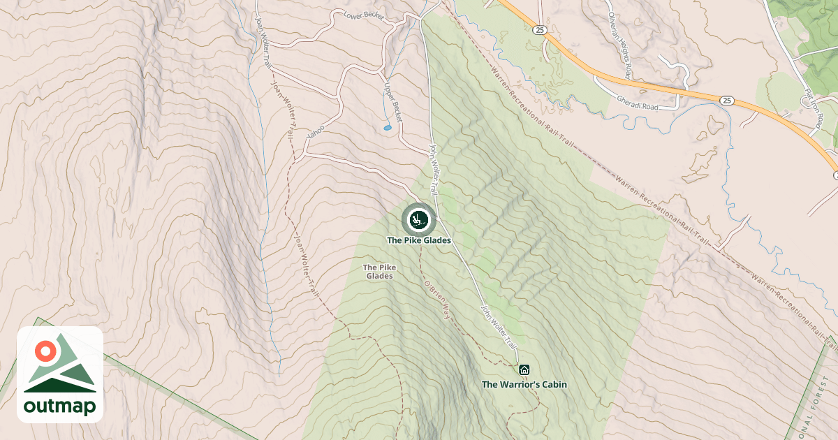 Map of The Pike Glades