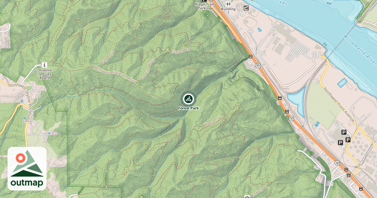 Map of Forest Park