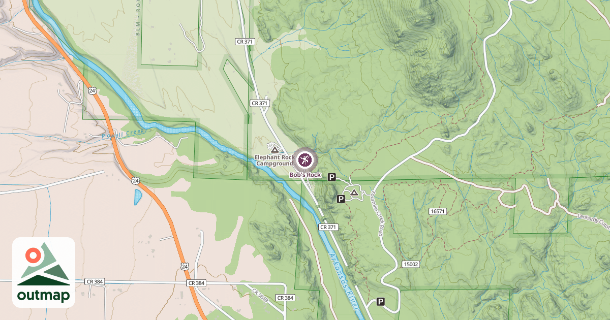 Map of Bob's Rock