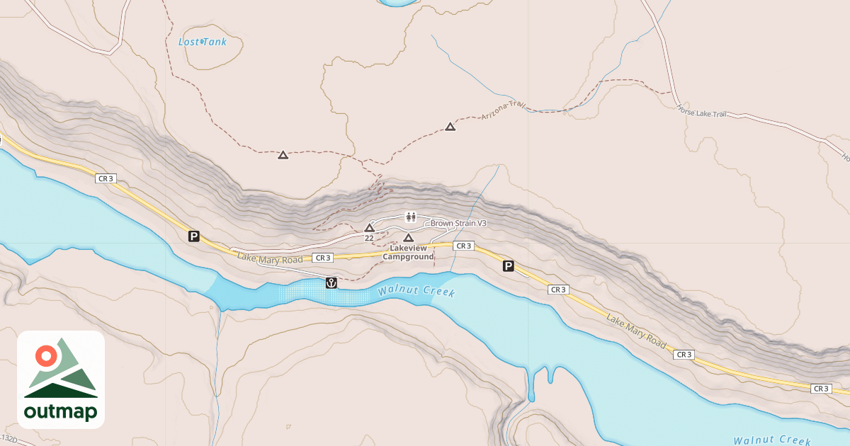 Map of Brown Strain