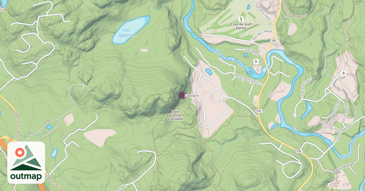 Map of La piqûre