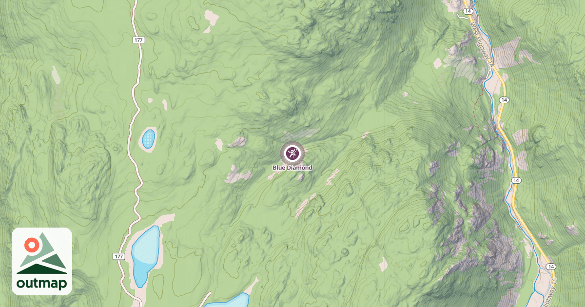 Map of Blue Diamond