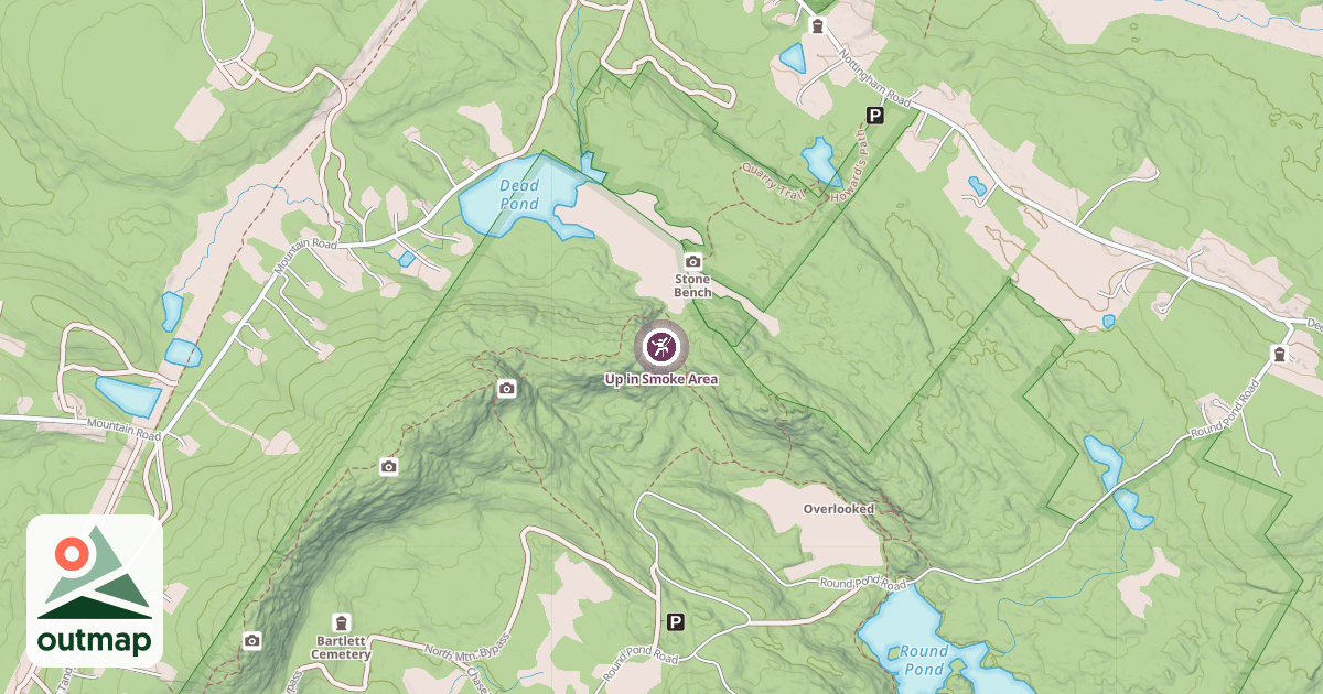 Map of Up in Smoke Area