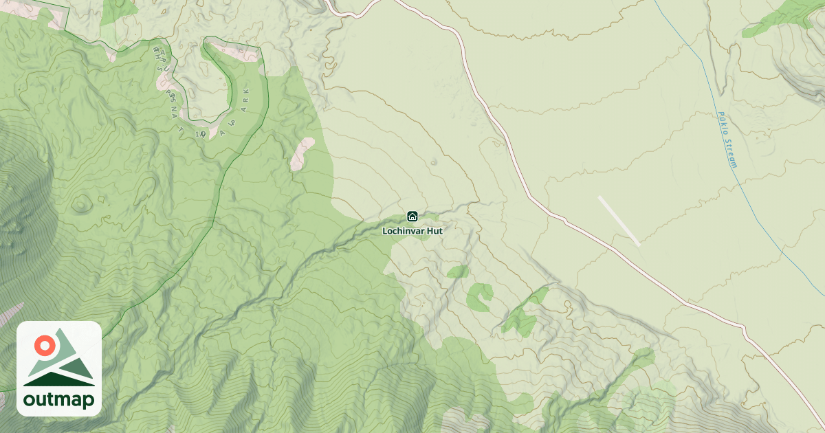 Map of Lochinvar Hut