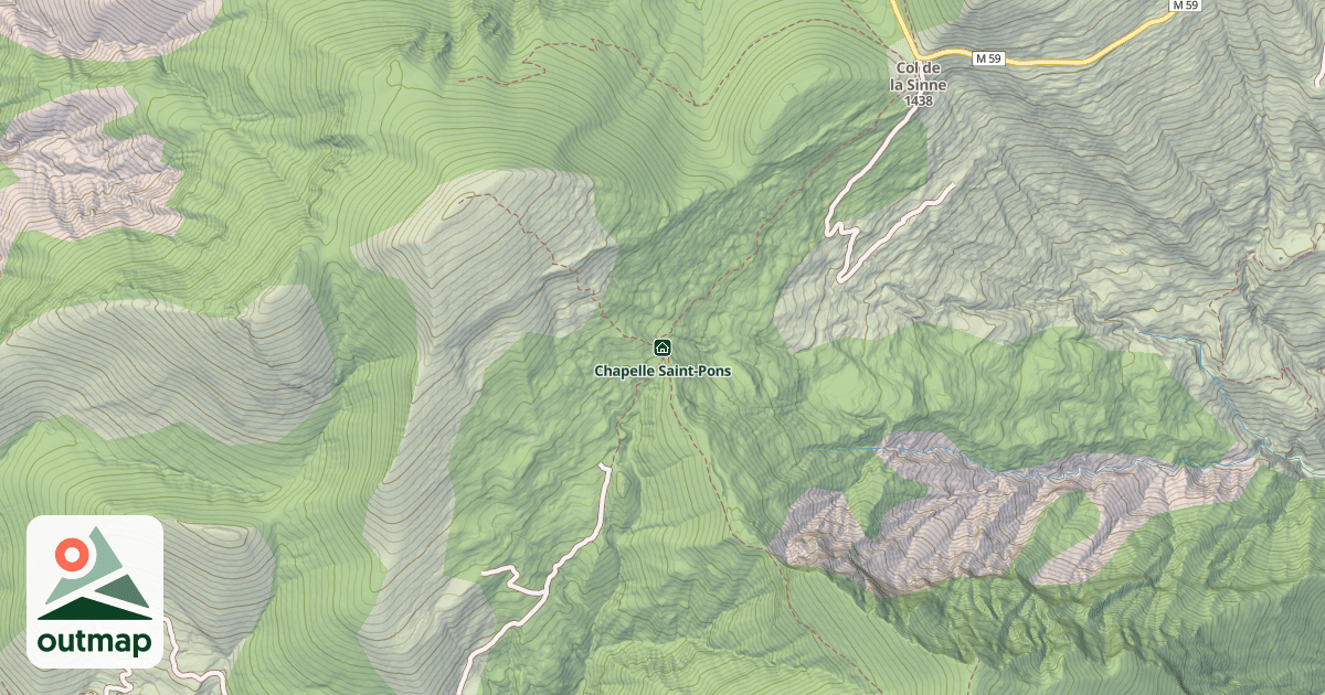 Map of Chapelle Saint-Pons