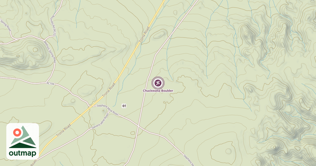 Map of Chuckwalla Boulder