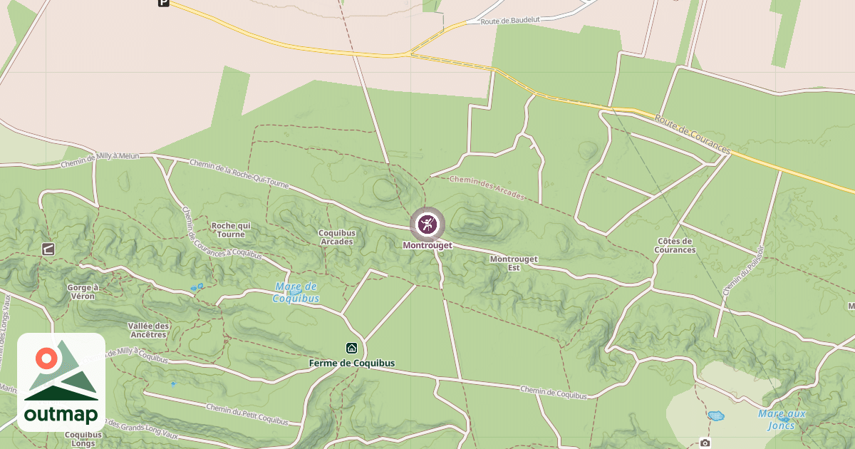 Map of Montrouget