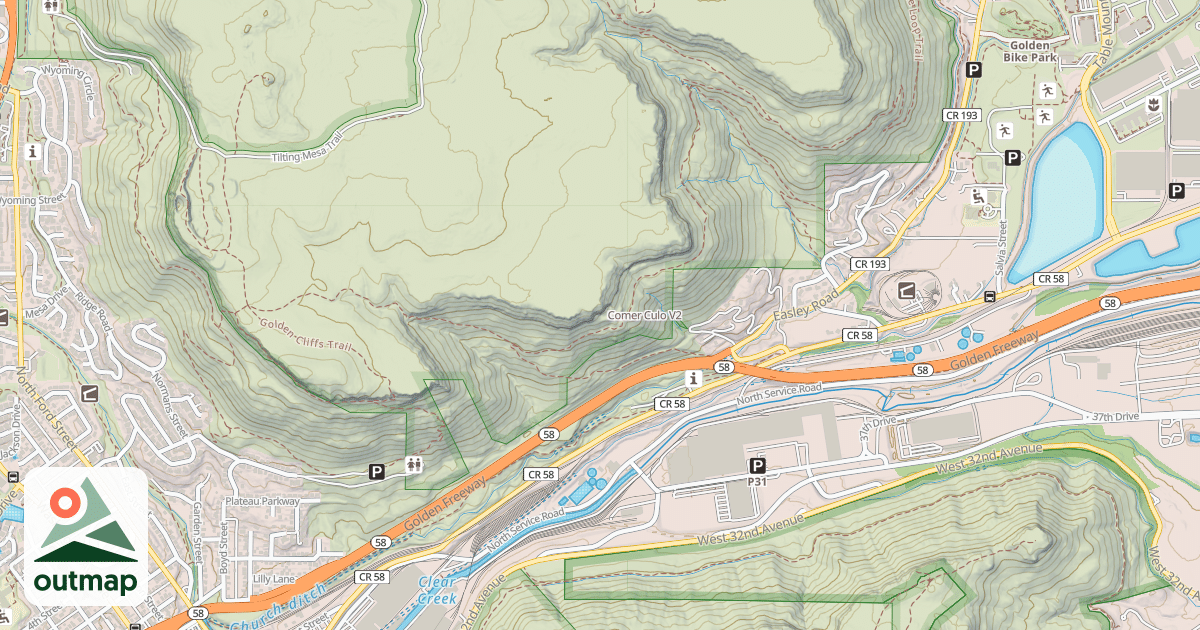 Map of Comer Culo
