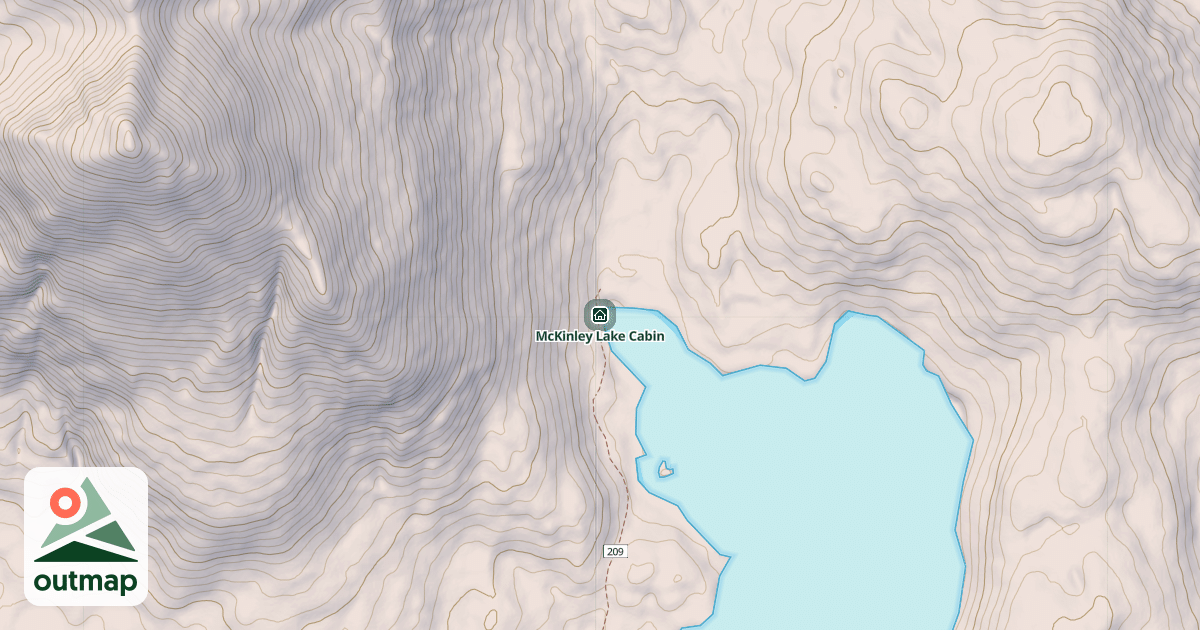 Map of McKinley Lake Cabin