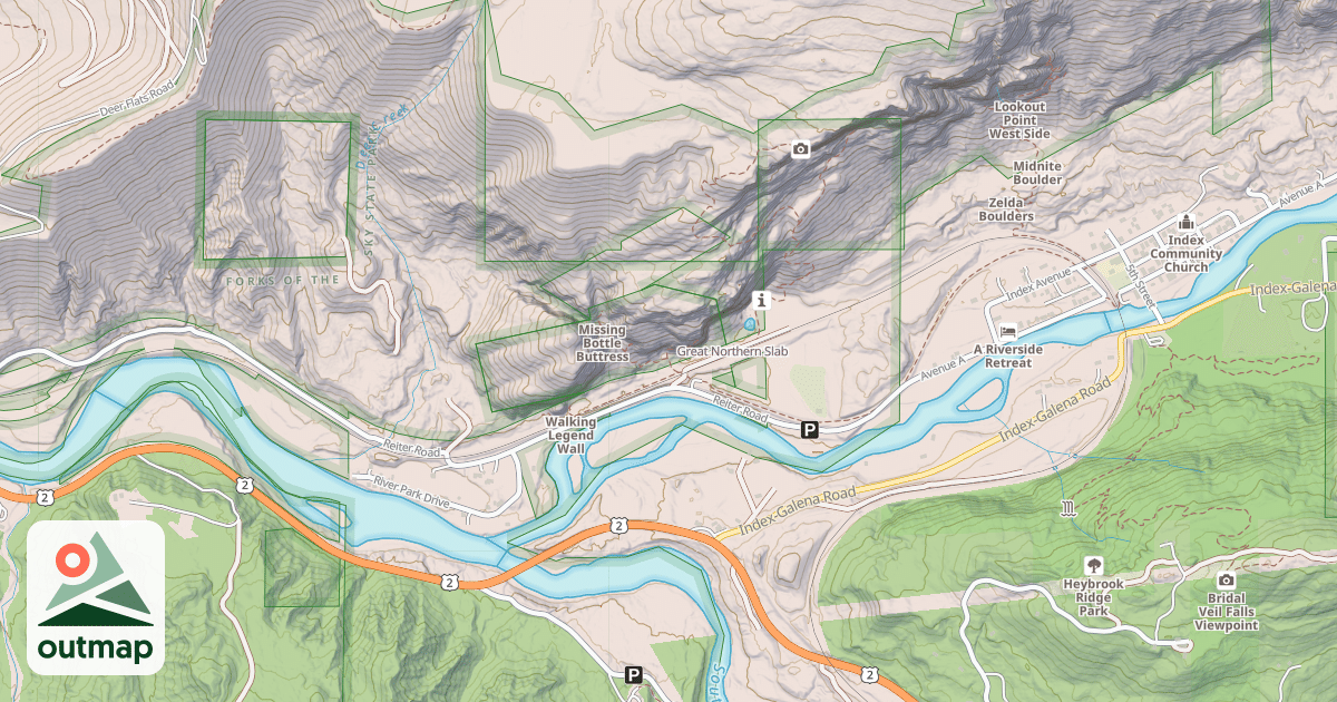 Map of Great Northern Slab