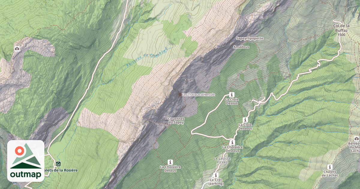 Map of Les Travaux d'Hercule