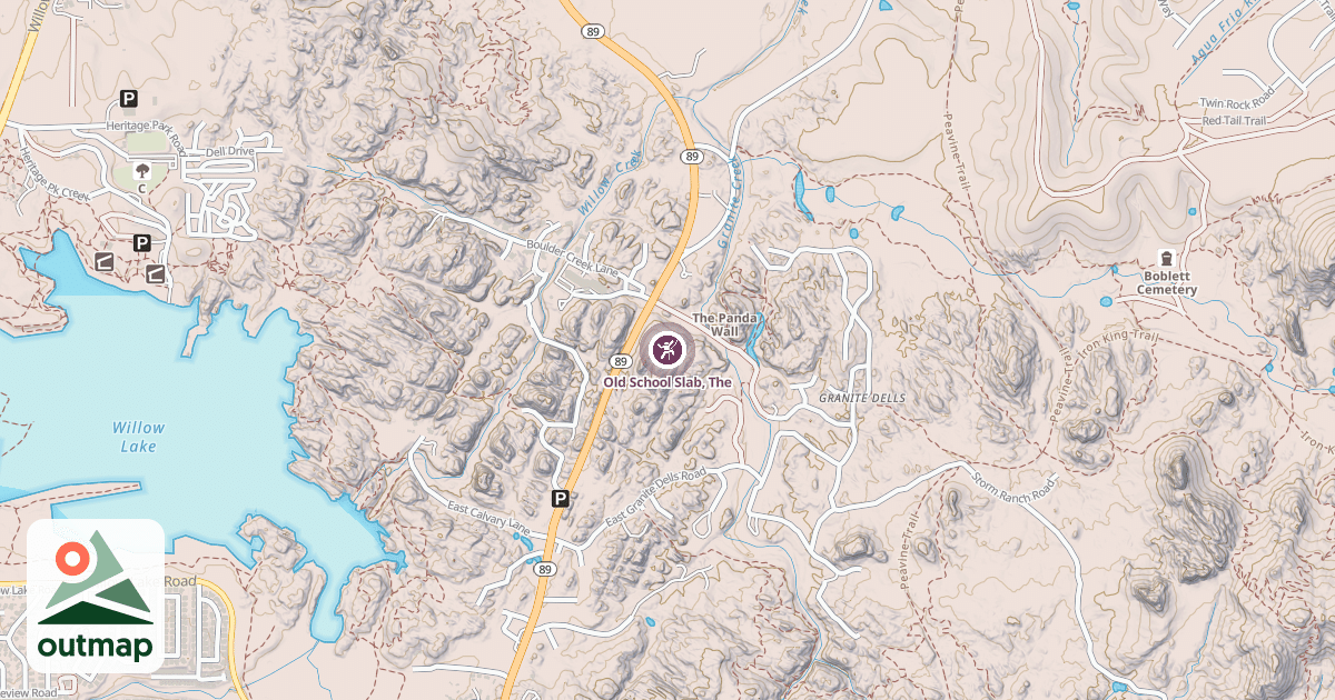 Map of Old School Slab, The
