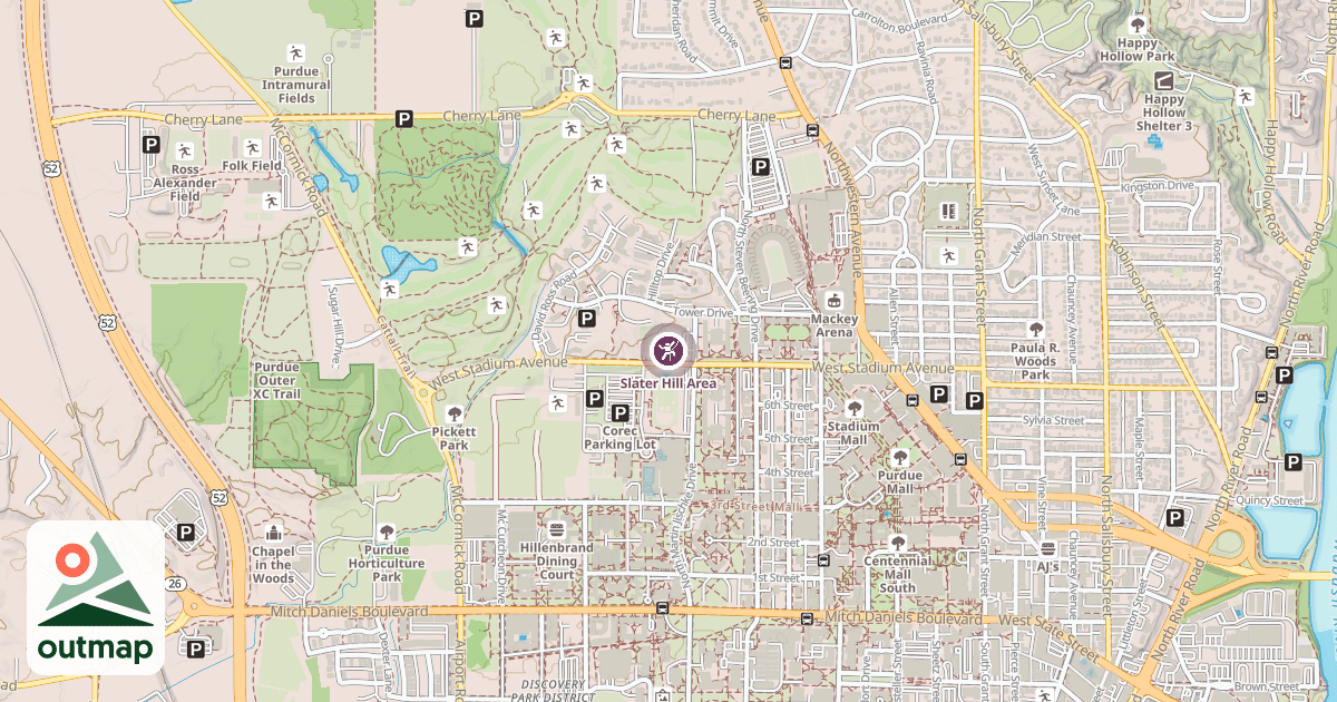 Map of Slater Hill Area