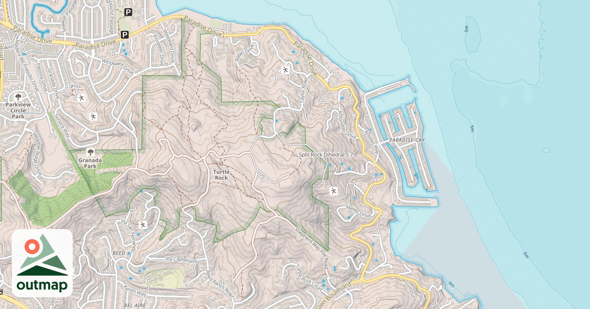 Map of Split Rock Dihedral