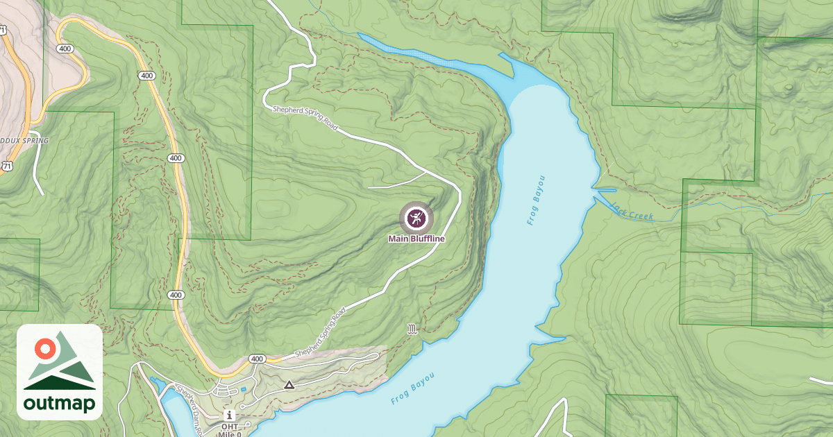 Map of Main Bluffline