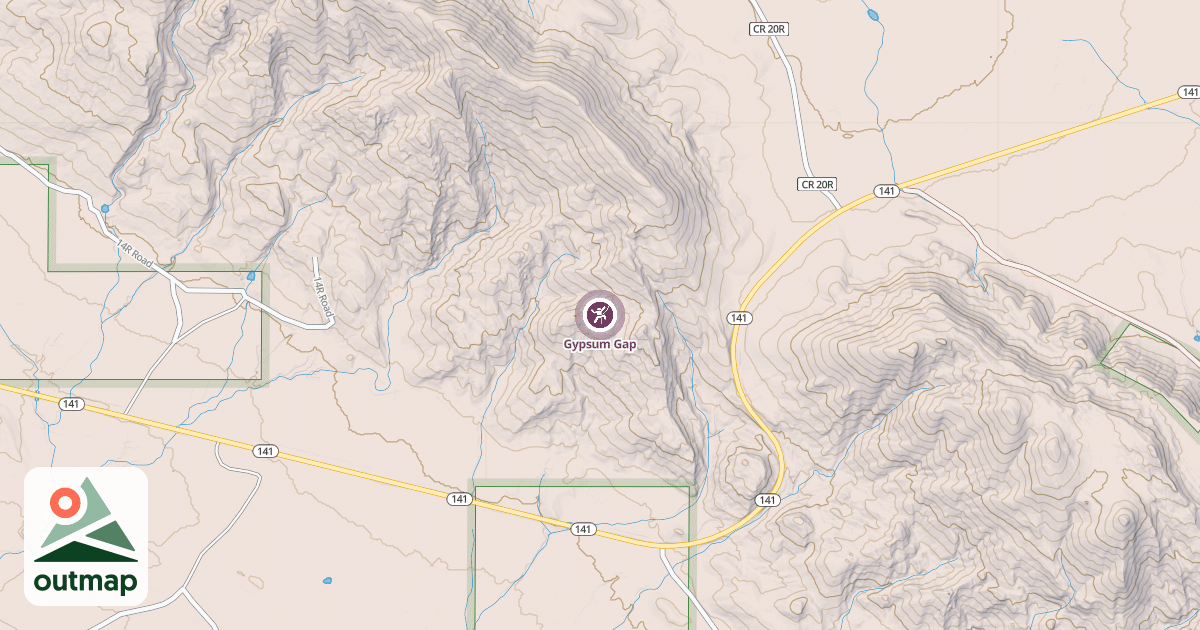 Map of Gypsum Gap