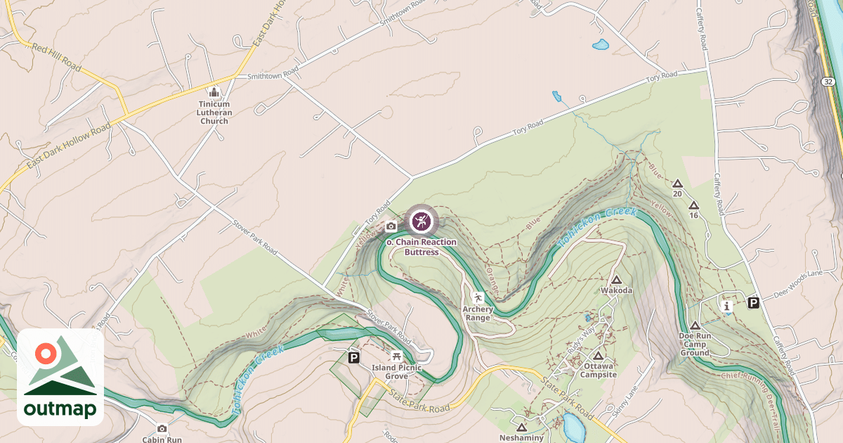 Map of o. Chain Reaction Buttress