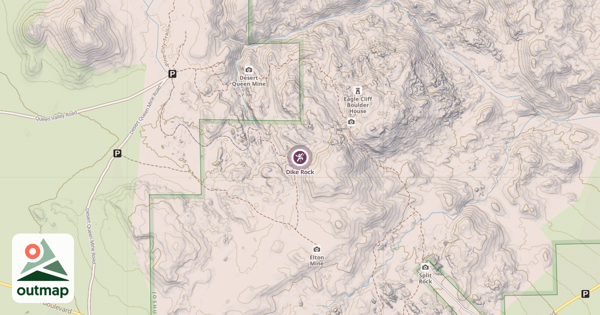 Map of Dike Rock