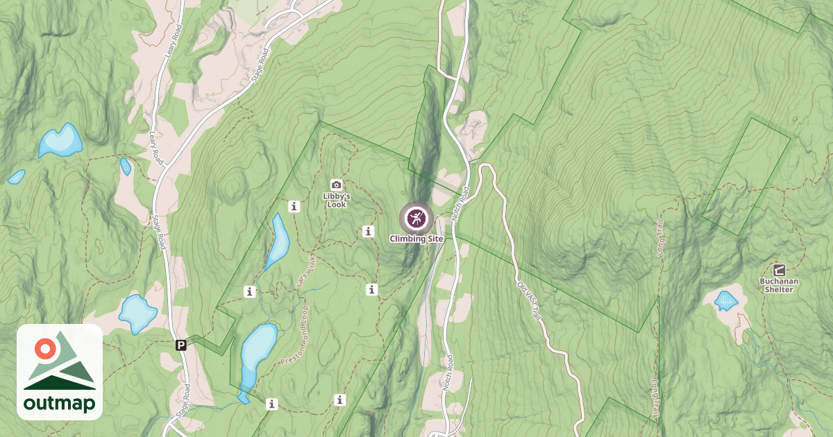 Map of Climbing Site