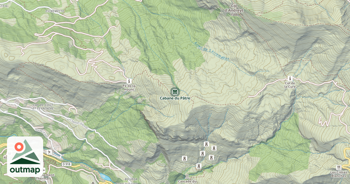 Map of Cabane du Pâtre