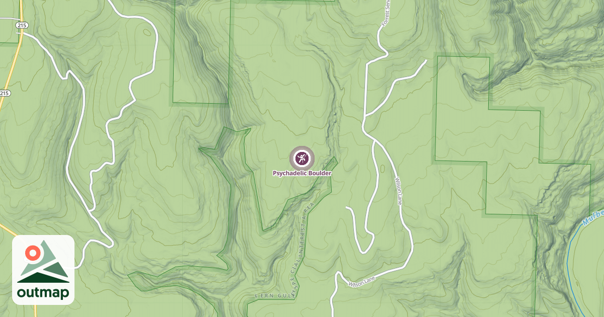 Map of Psychadelic Boulder