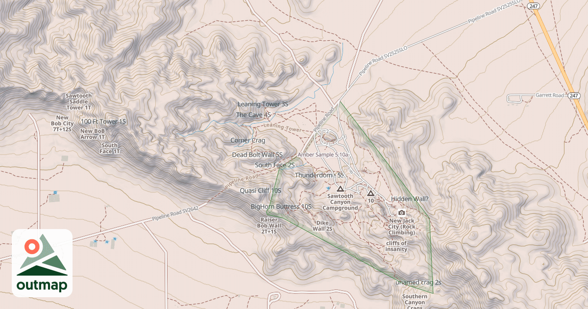 Map of Amber Sample