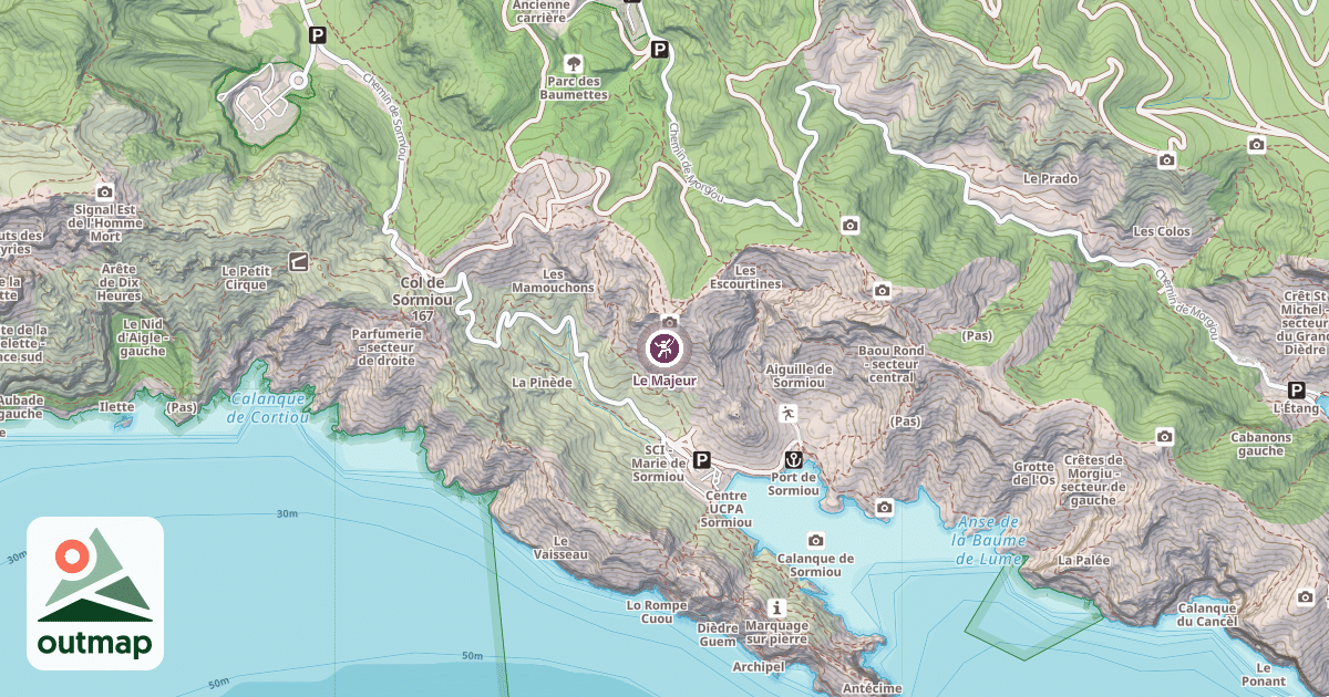 Map of Le Majeur