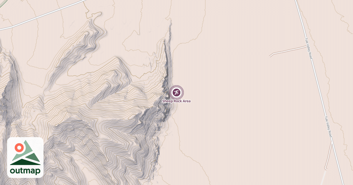 Map of Sheep Rock Area