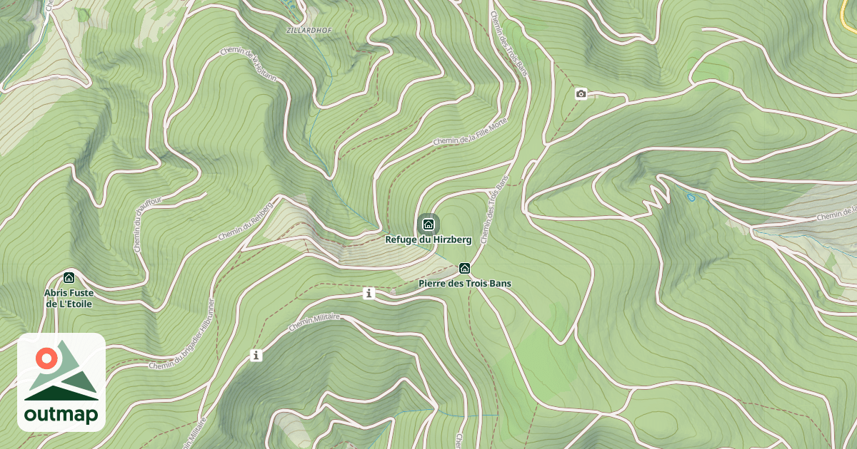 Map of Refuge du Hirzberg
