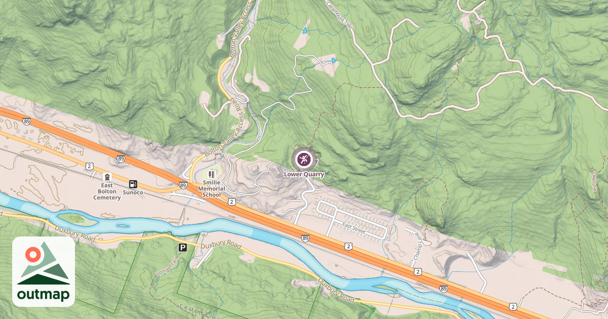 Map of Lower Quarry