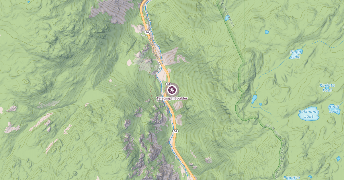 Map preview of Telegraph Boulder