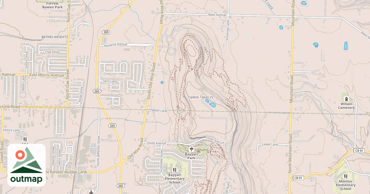 Map of Topless Tapas