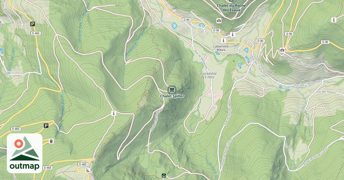 Map of Chalet Spiller