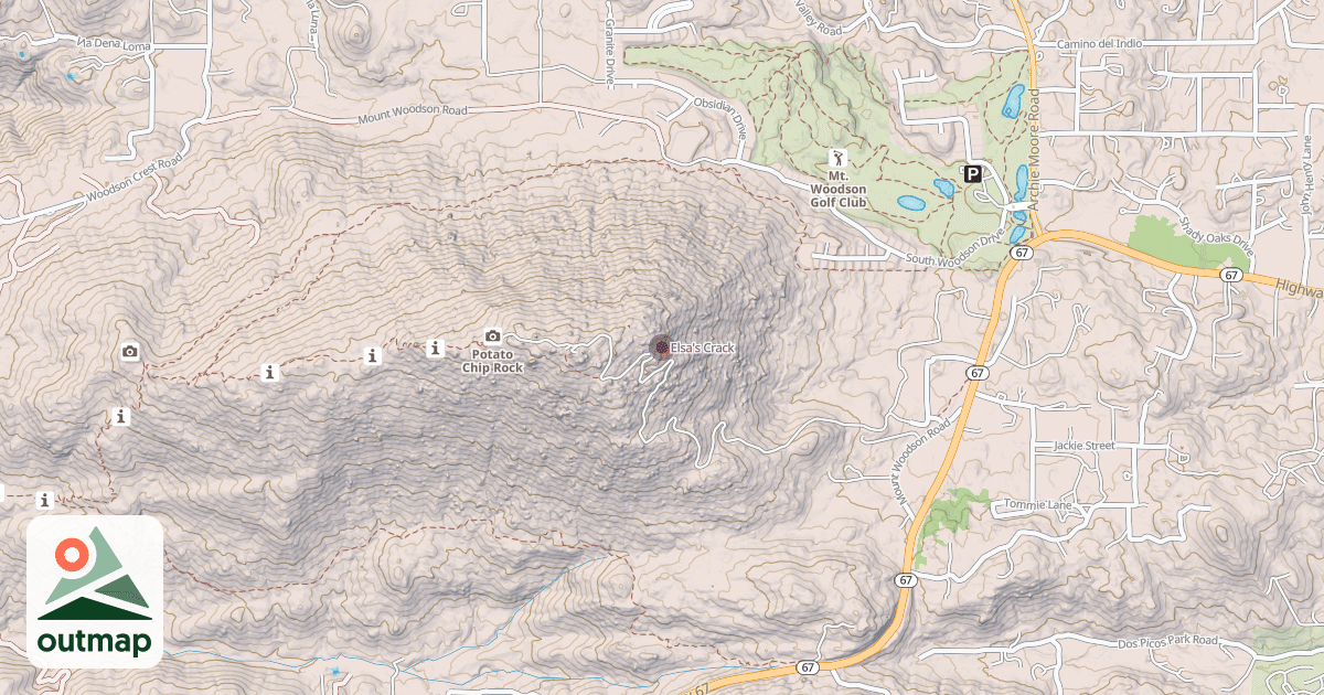 Map of Elsa's Crack
