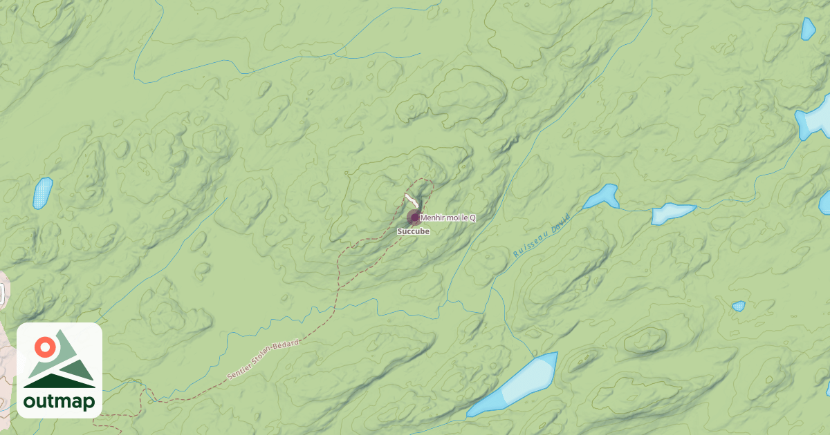 Map of Menhir moi le Q