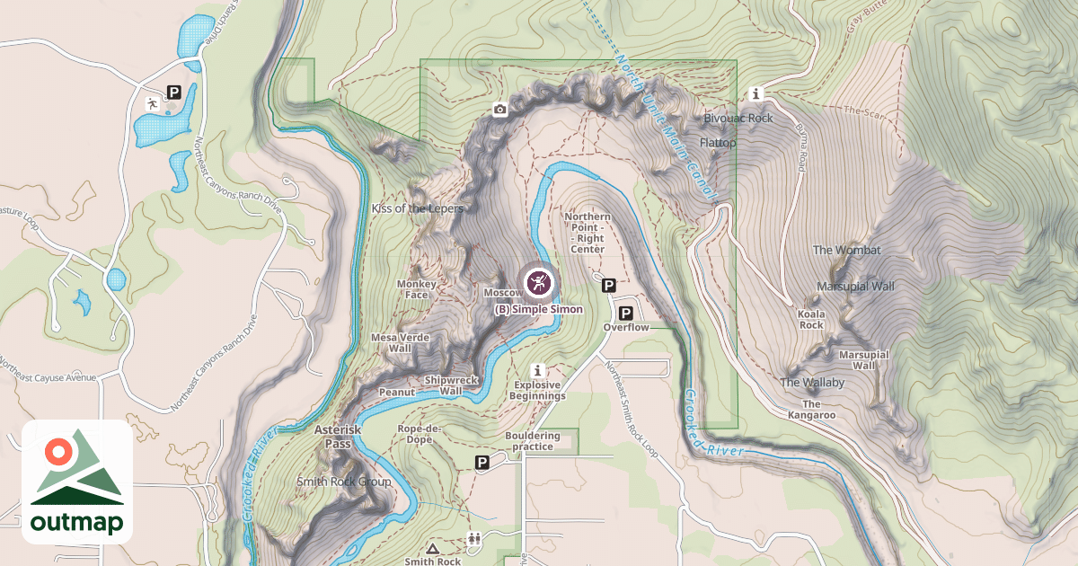 Map of (B) Simple Simon
