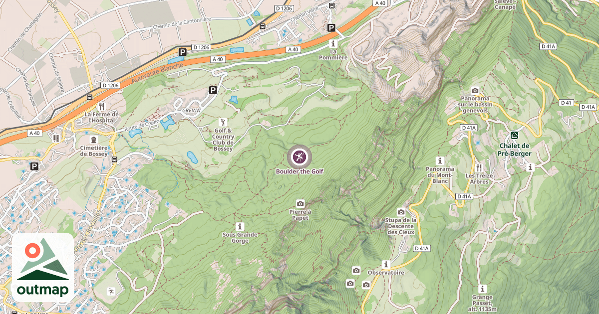 Map of Boulder the Golf
