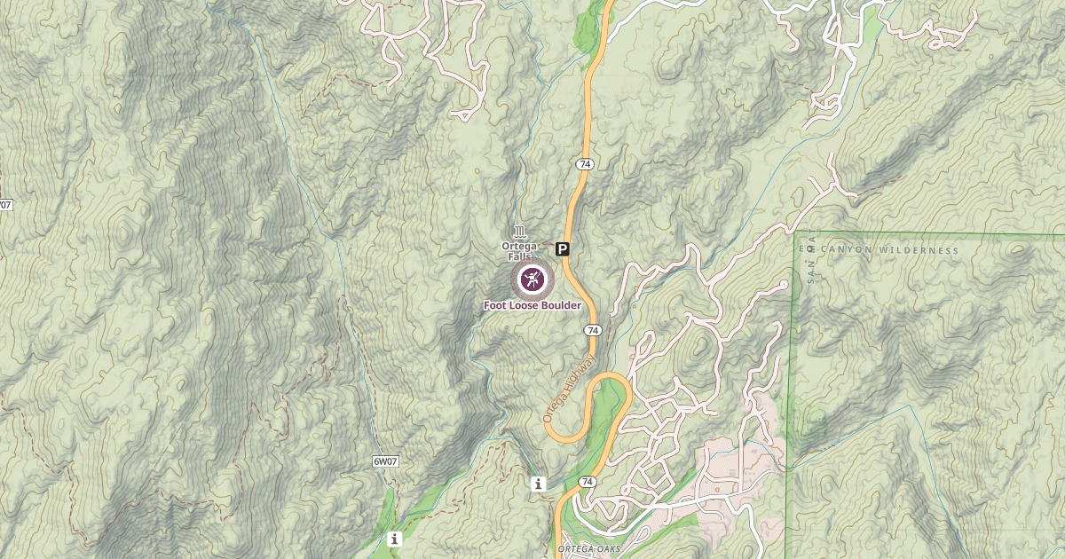 Map preview of Foot Loose Boulder