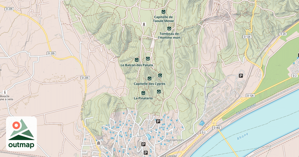 Map of Capitelle des Cyprès