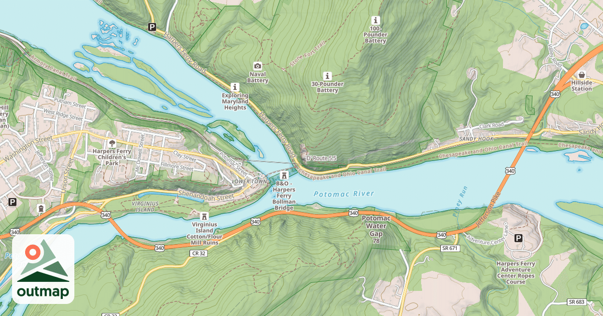 Map of 'D' Route