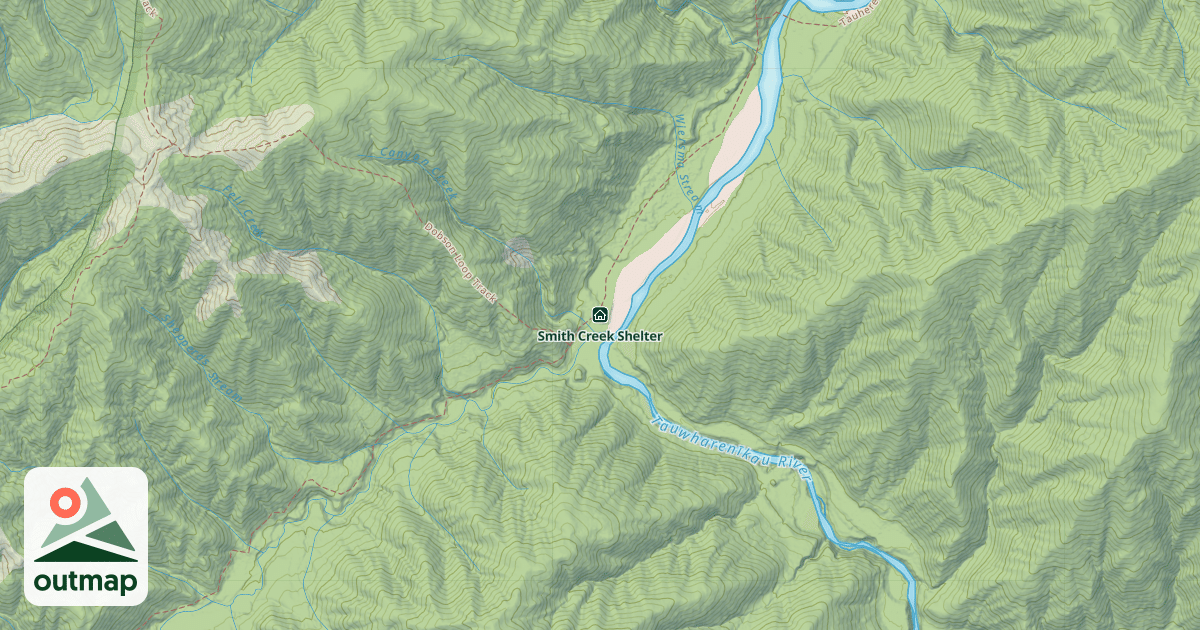Map of Smith Creek Shelter