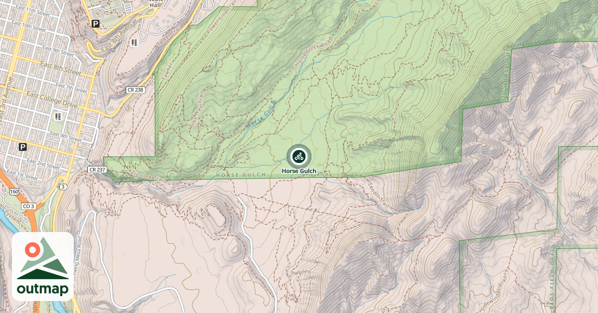 Map of Horse Gulch