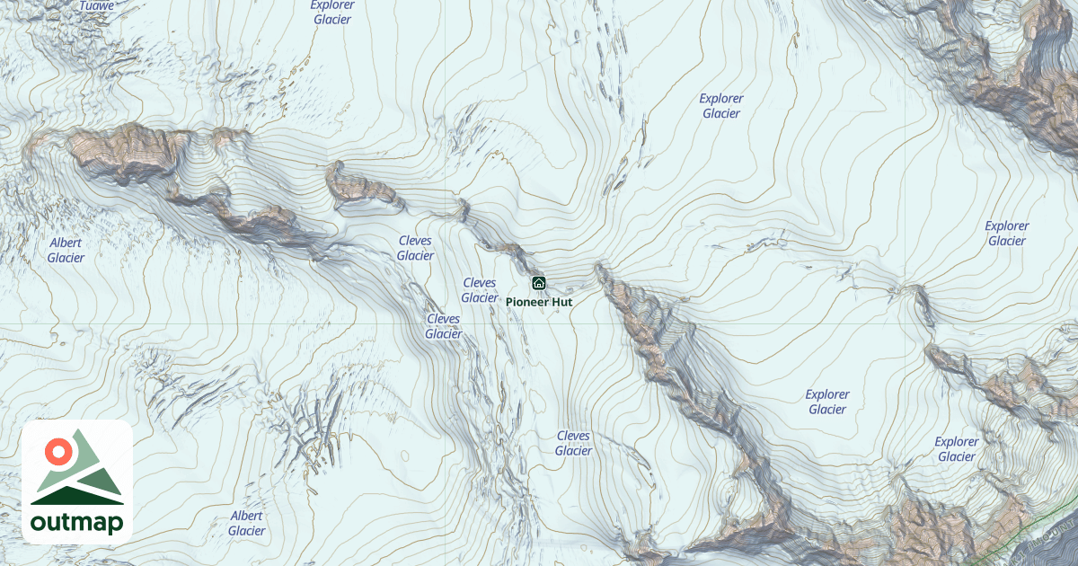 Map of Pioneer Hut