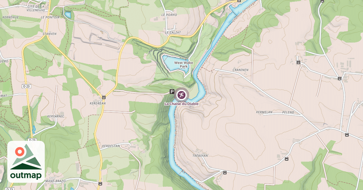Map of La Chaise du Diable
