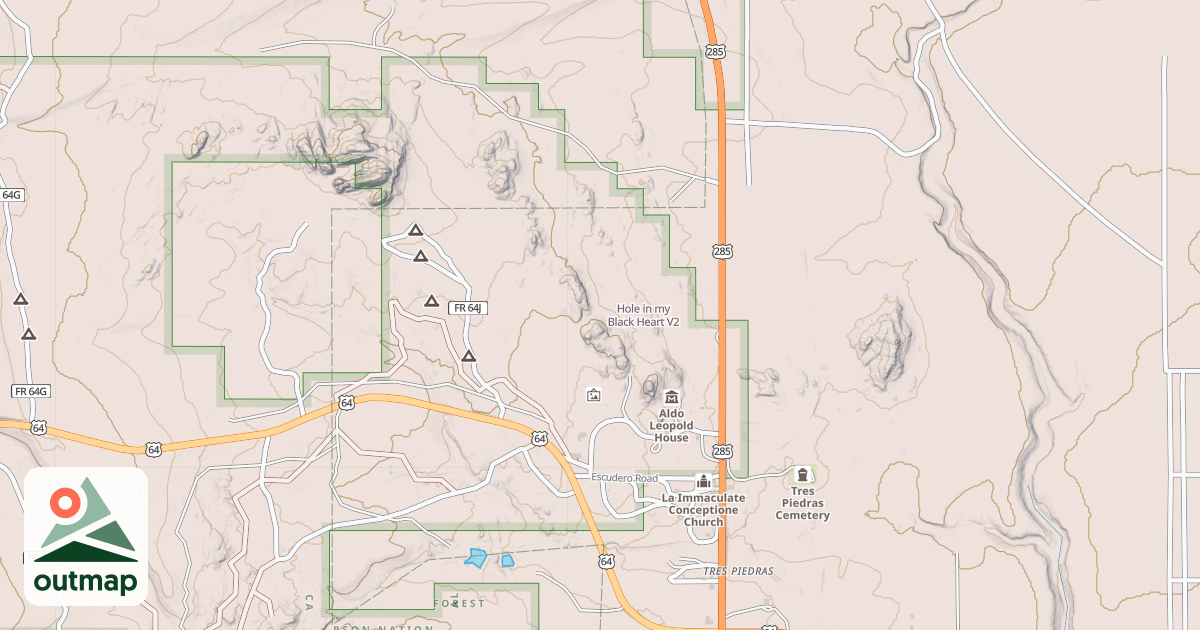 Map of Hole in my Black Heart