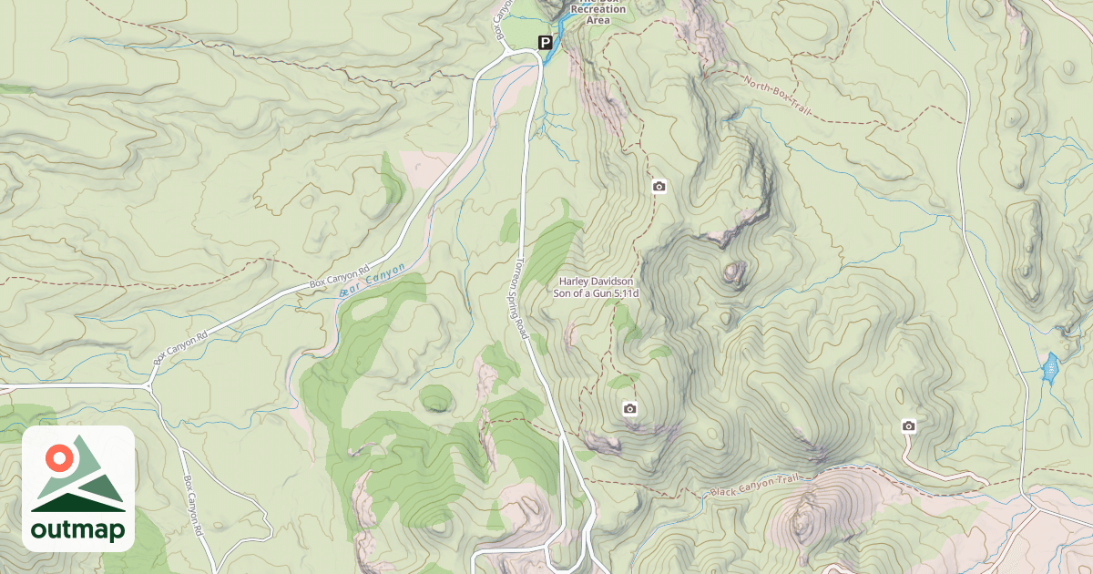 Map of Harley Davidson Son of a Gun