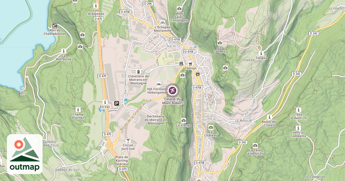 Map of Falaise du Mont Robert