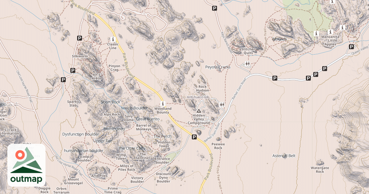 Map of Anti-hueco