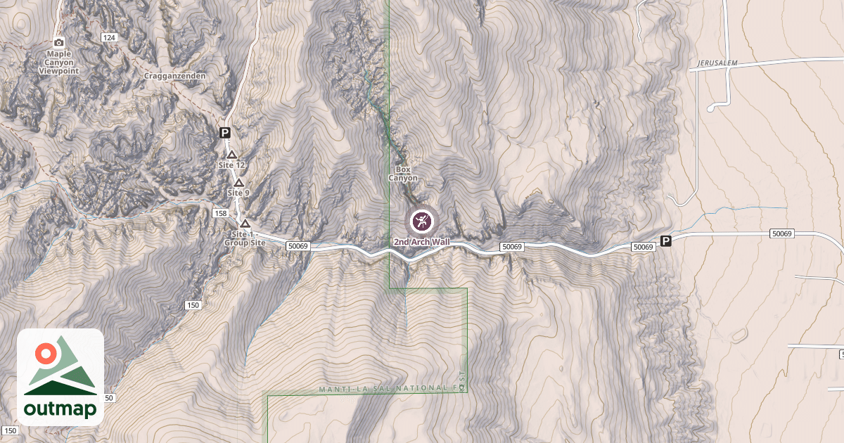 Map of 2nd Arch Wall