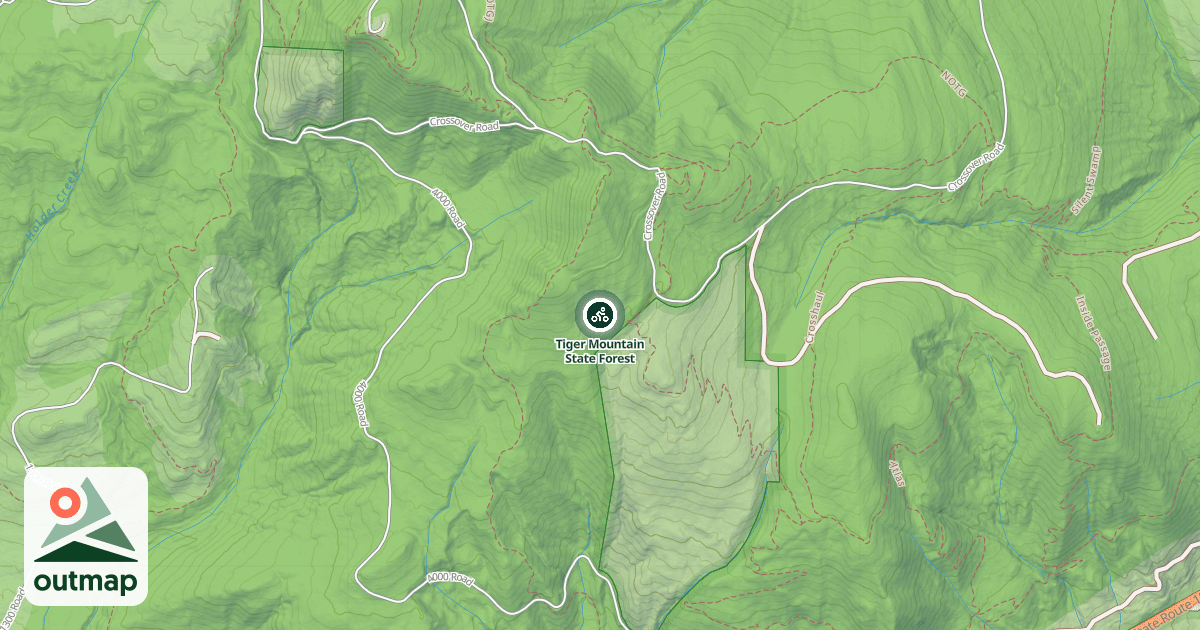 Map of Tiger Mountain State Forest